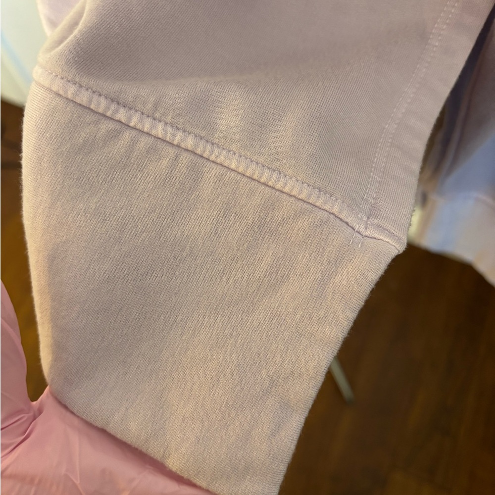 NWT STATESIDE (Anthropologie) Fleece Pullover, Oversized Crewneck, Lavender, XS - Picture 7 of 10